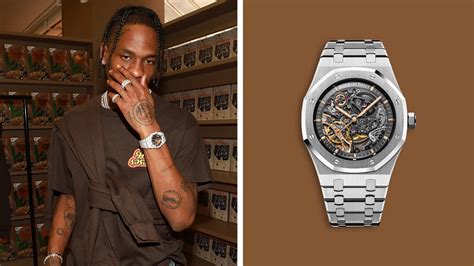 travis scott cartier|travis scott world time watch.